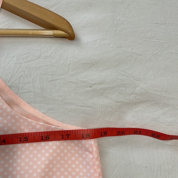 Forever 21 Halter Style Peach Polka Dot Tank Size S - Picture 6 of 9